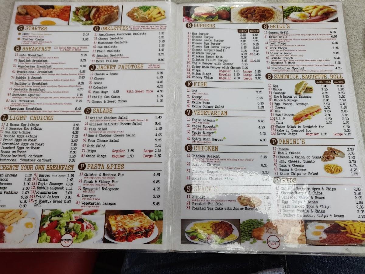 Menu at Maeme’s Piri Piri Eastcote cafe, Pinner, 223/225