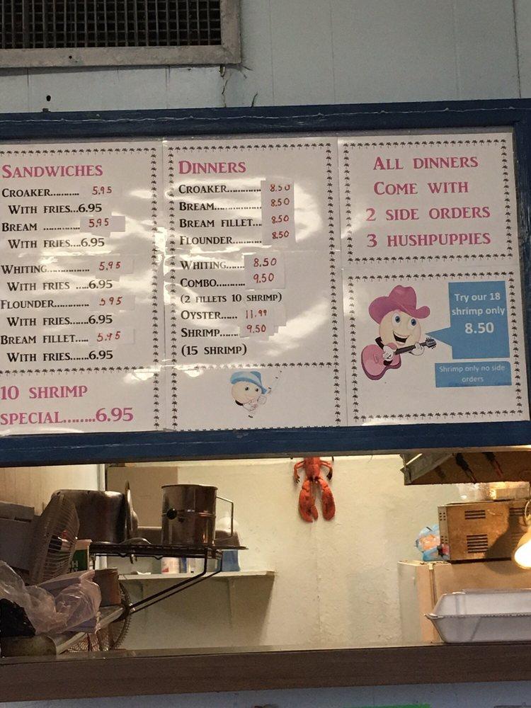 Menu at Galle's Seafood restaurant, Augusta