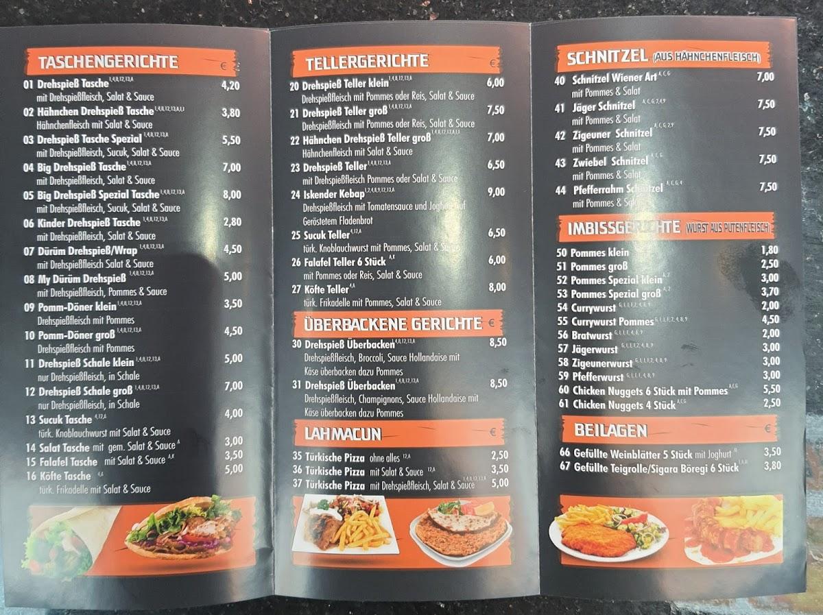 Speisekarte von My Döner, Marl