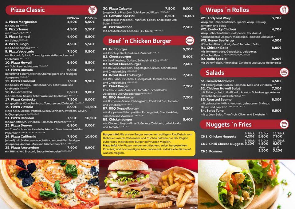 Speisekarte von Chicken Service restaurant, Köln, Neusser Str. 766