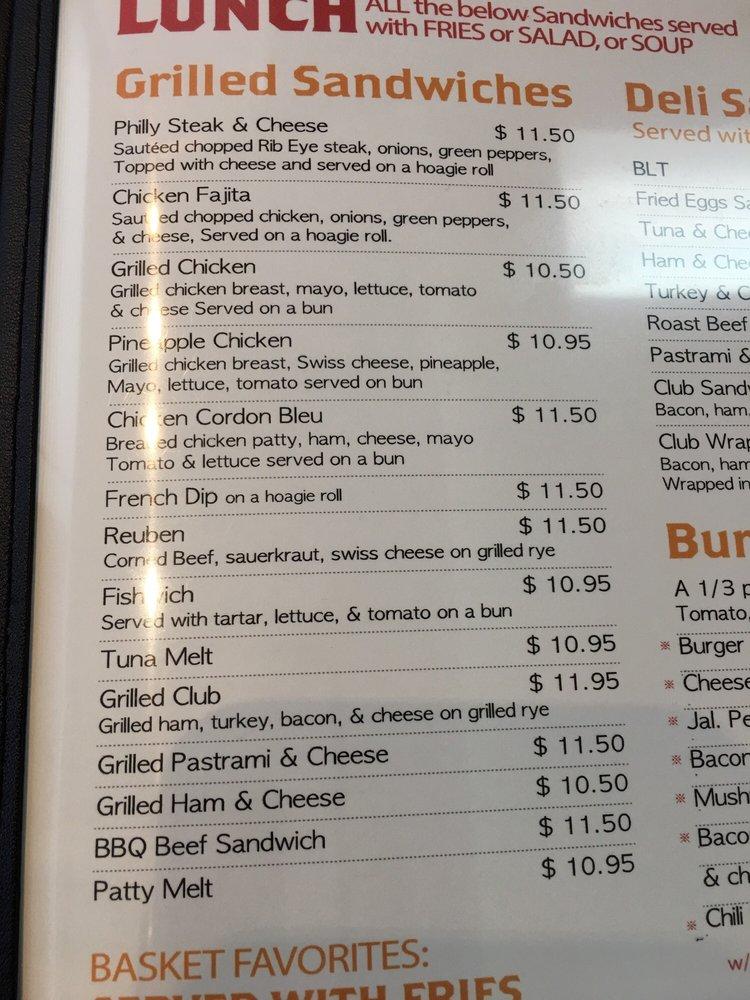 Menu at Mama's Table restaurant, Santa Clarita