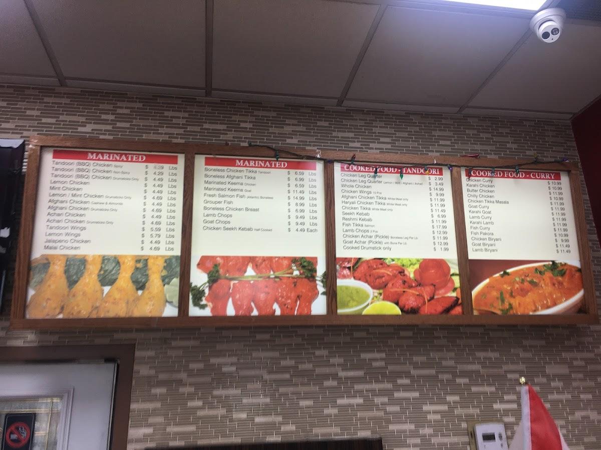 Menu au Warraich Meats Van Kirk Dr. & Mayfield Rd. restaurant, Brampton, 527 Van Kirk Dr