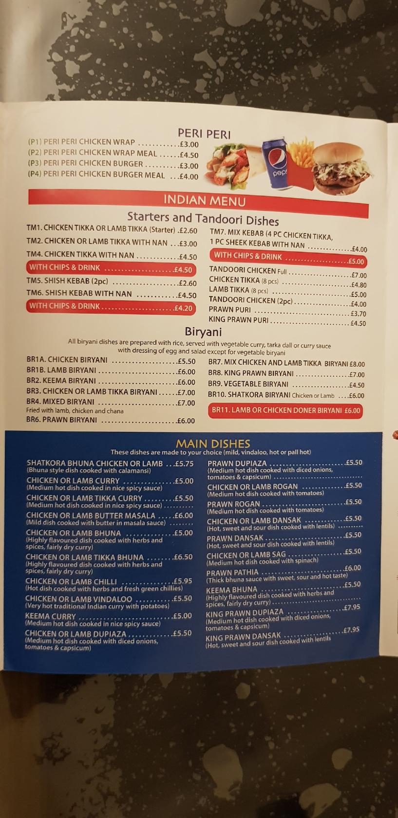 Menu At SPICE HUT Restaurant London 221 E India Dock Rd   R0e7 Menu Poplar Spice 