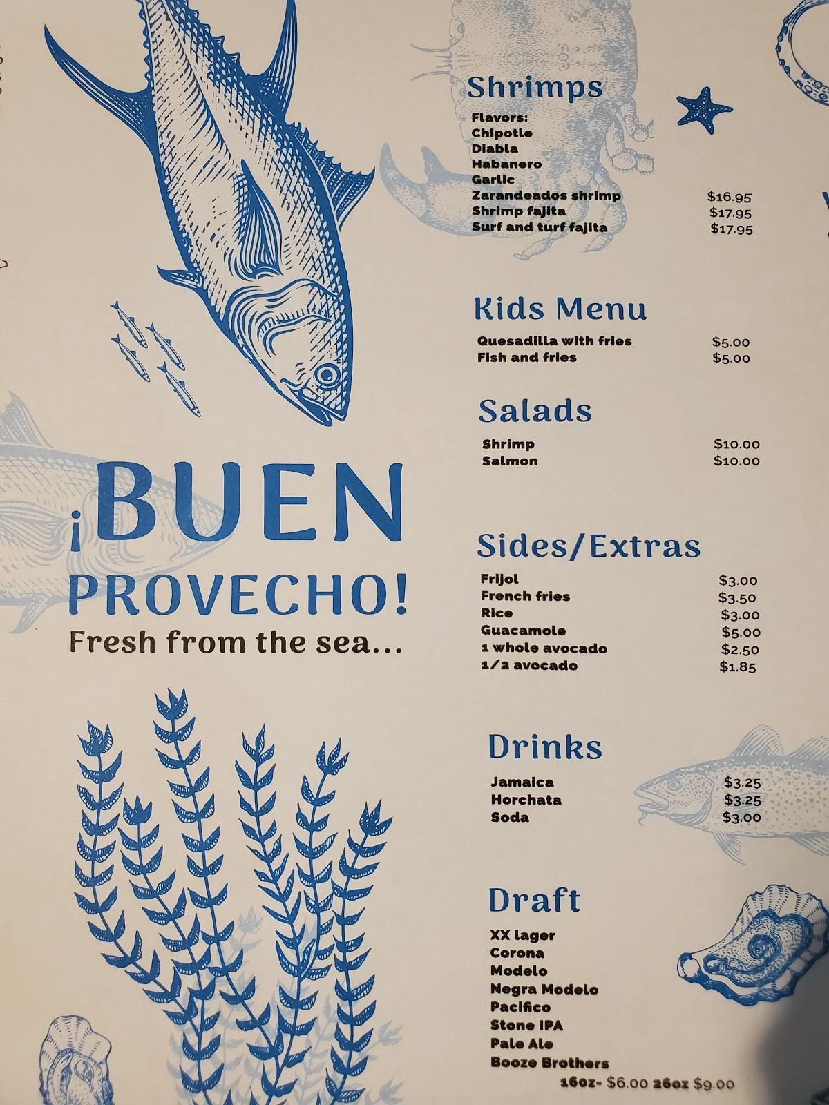 Menu at Four Tunas Fish & Bar, Escondido
