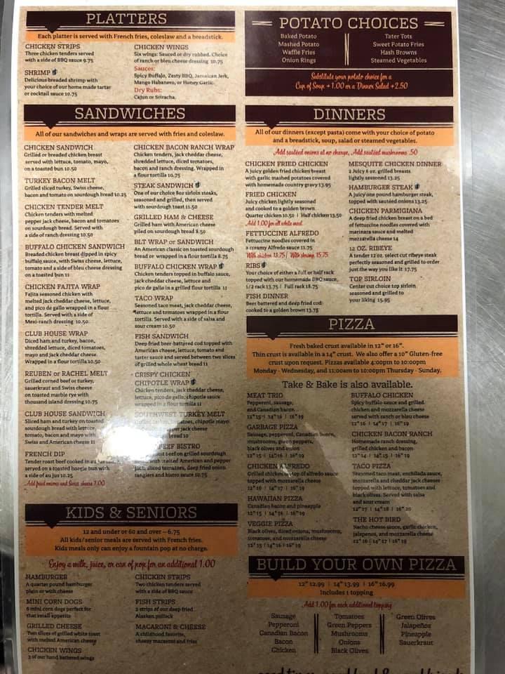 Menu at Goodfella's Bar & Grill, Foley