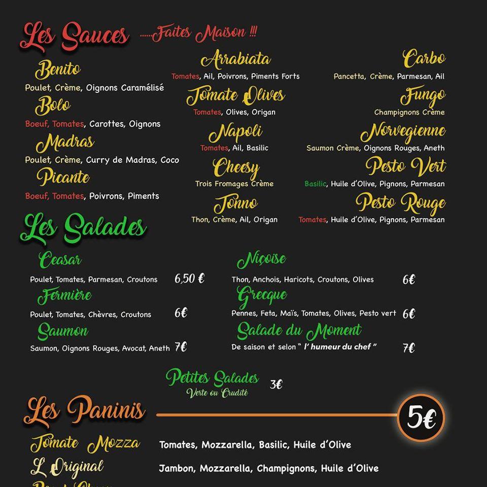 Menu at Pâtes Pizza Strasbourg Giv’s pasta & pizza restaurant, Strasbourg