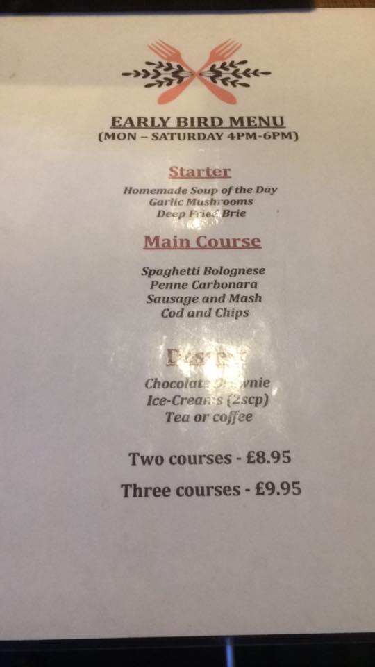 Menu at No1 Hotel Wooler pub & bar, Wooler