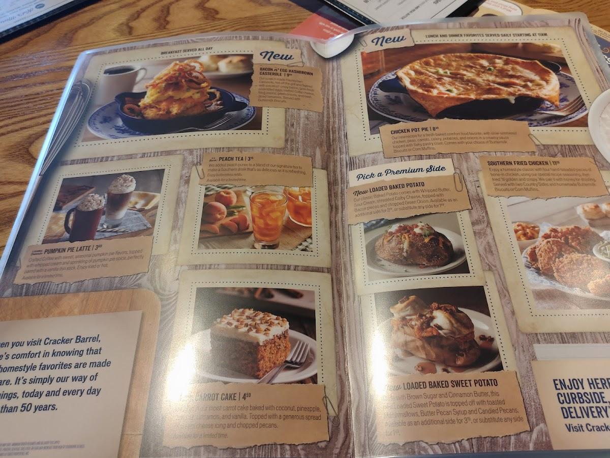 Menu at Cracker Barrel Old Country Store, Fishkill, 4 Merritt Blvd