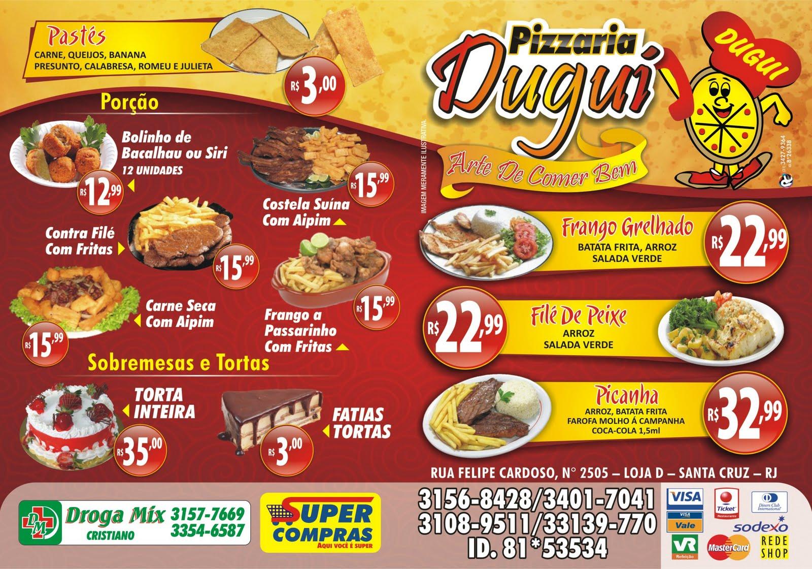 Pizzaria Mania Dugui cardápio