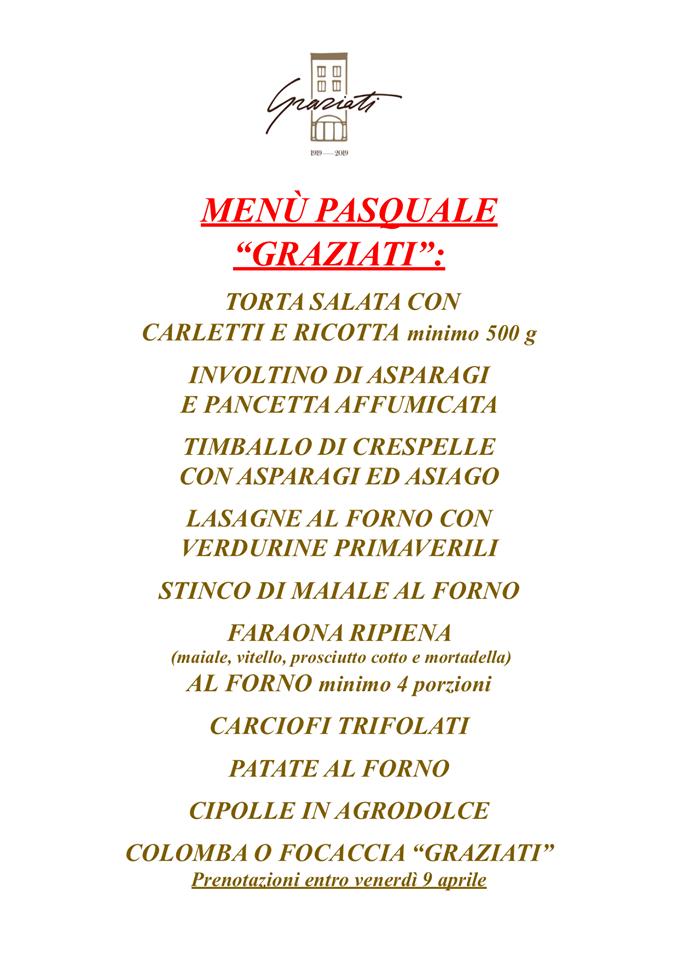 Menu Da Pasticceria Graziati Padova Padova Piazza Della Frutta