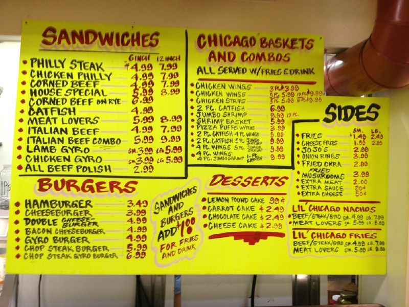 Carta del restaurante Frank's Dairy & Dell, Saint Paul
