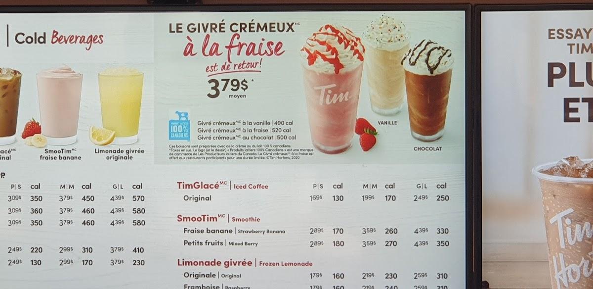 TIM HORTONS, Montreal - 410 Rue Jean-talon Ouest,  Villeray-Saint-Michel-Parc-Extension - Menu & Prices - Tripadvisor