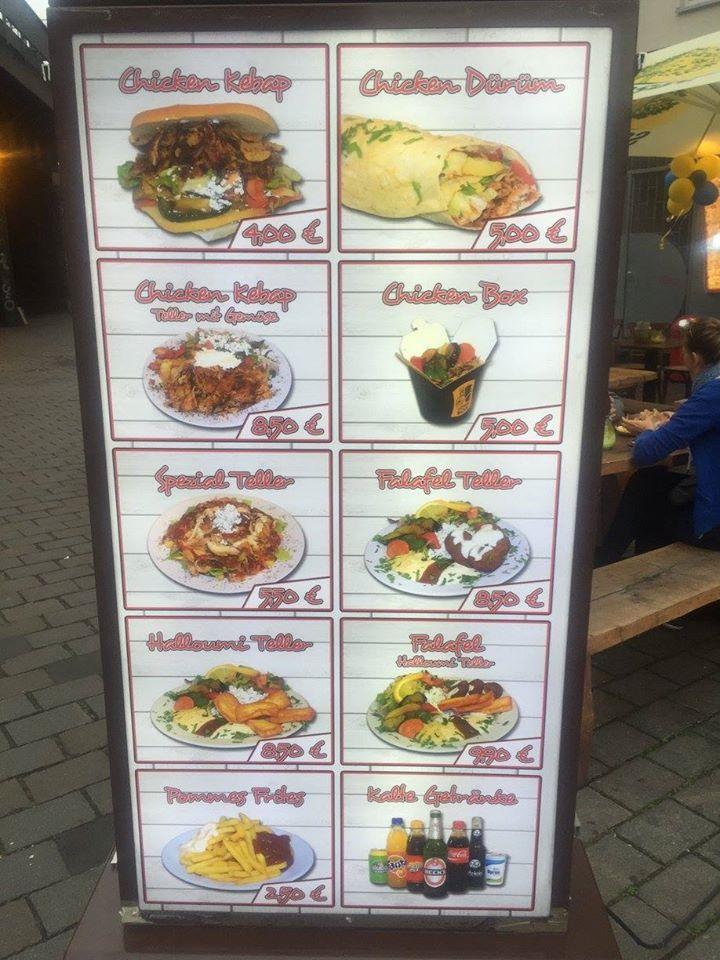 Menu at Mustafa Demir s Gemüse Kebap fast food Berlin Neue Promenade 7