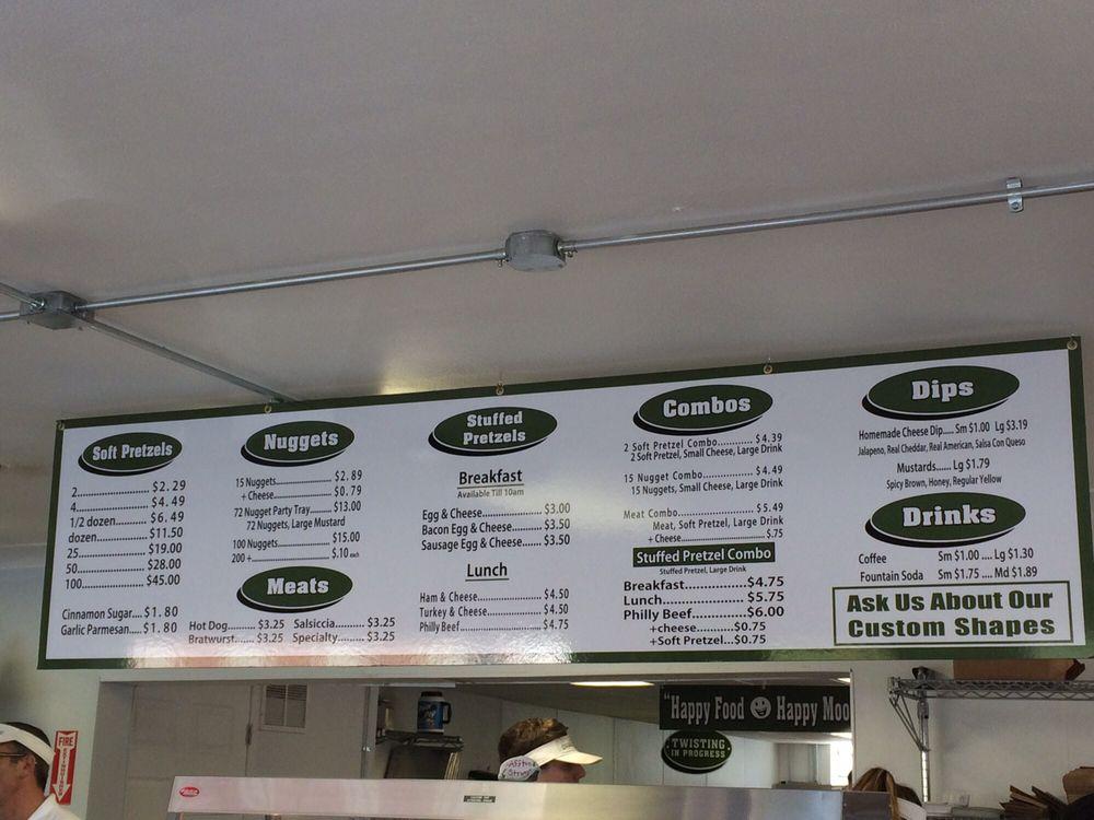 Menu at Pretzel Pretzel restaurant, Mehlville, Telegraph Road