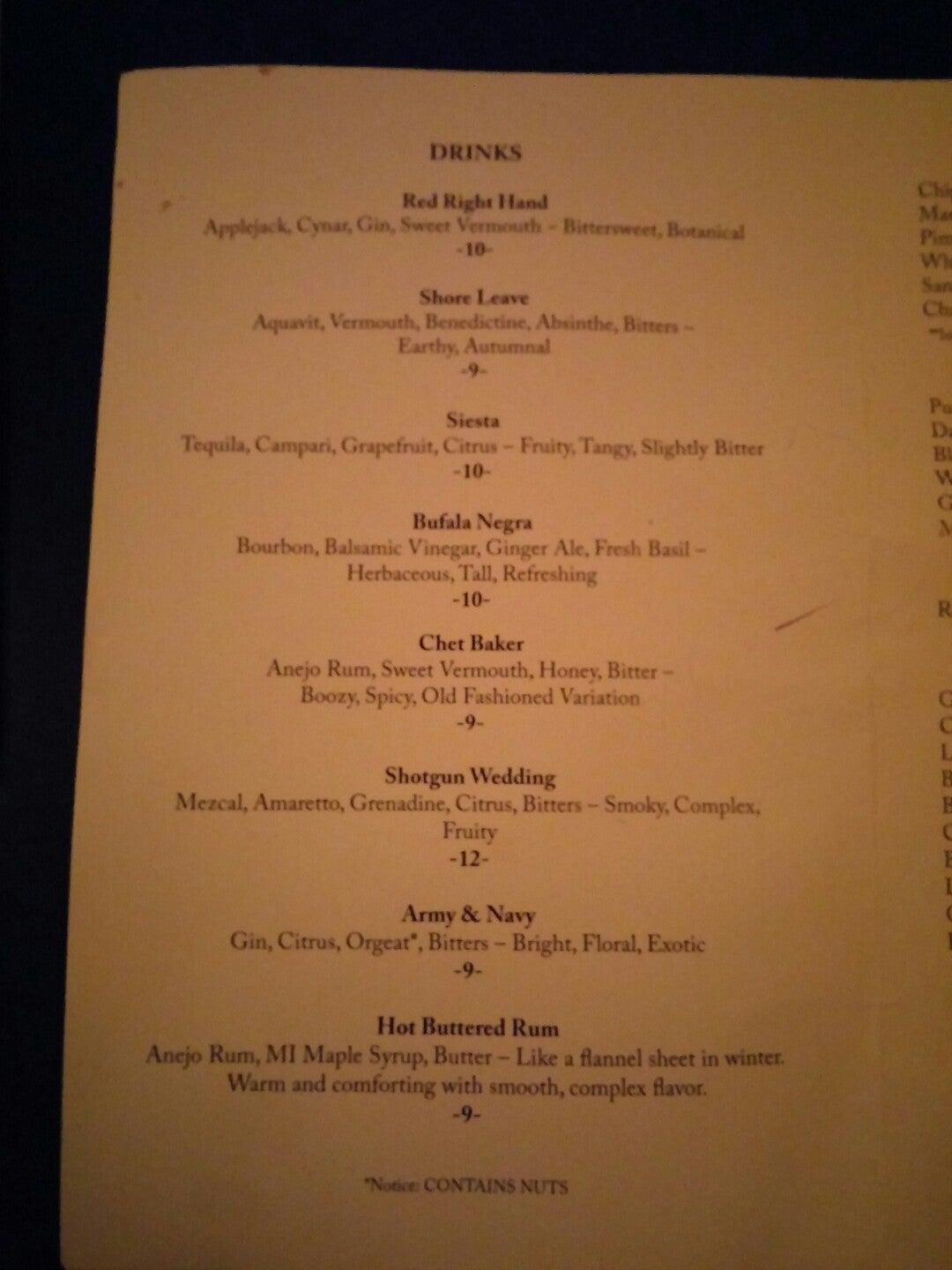 Menu at Bar 327 Braun Court Ann Arbor 327 Braun Ct
