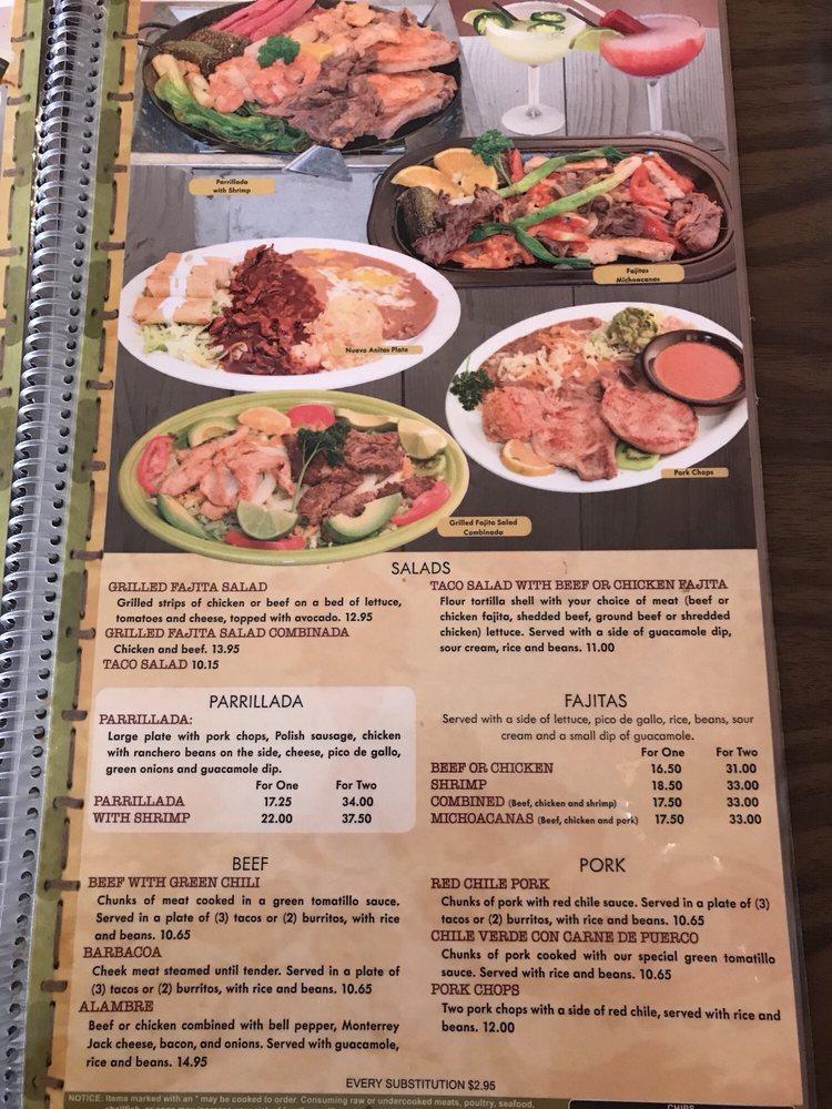 Menu at Vargas Restaurant Bar & Grill, Liberal