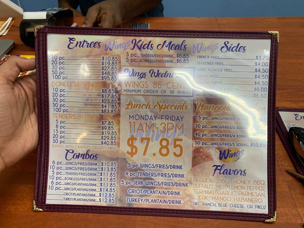 Menu at Wings Your Way restaurant, Margate