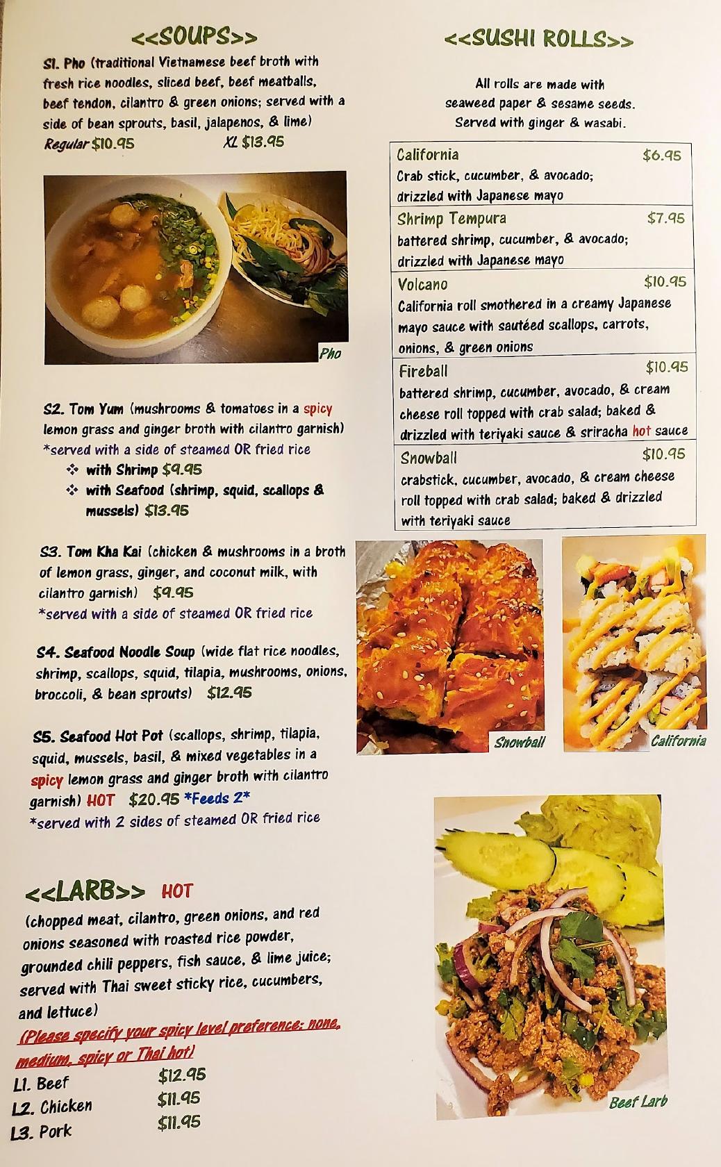 R101 Bangkok Spice Restaurant Menu 2022 10 1 