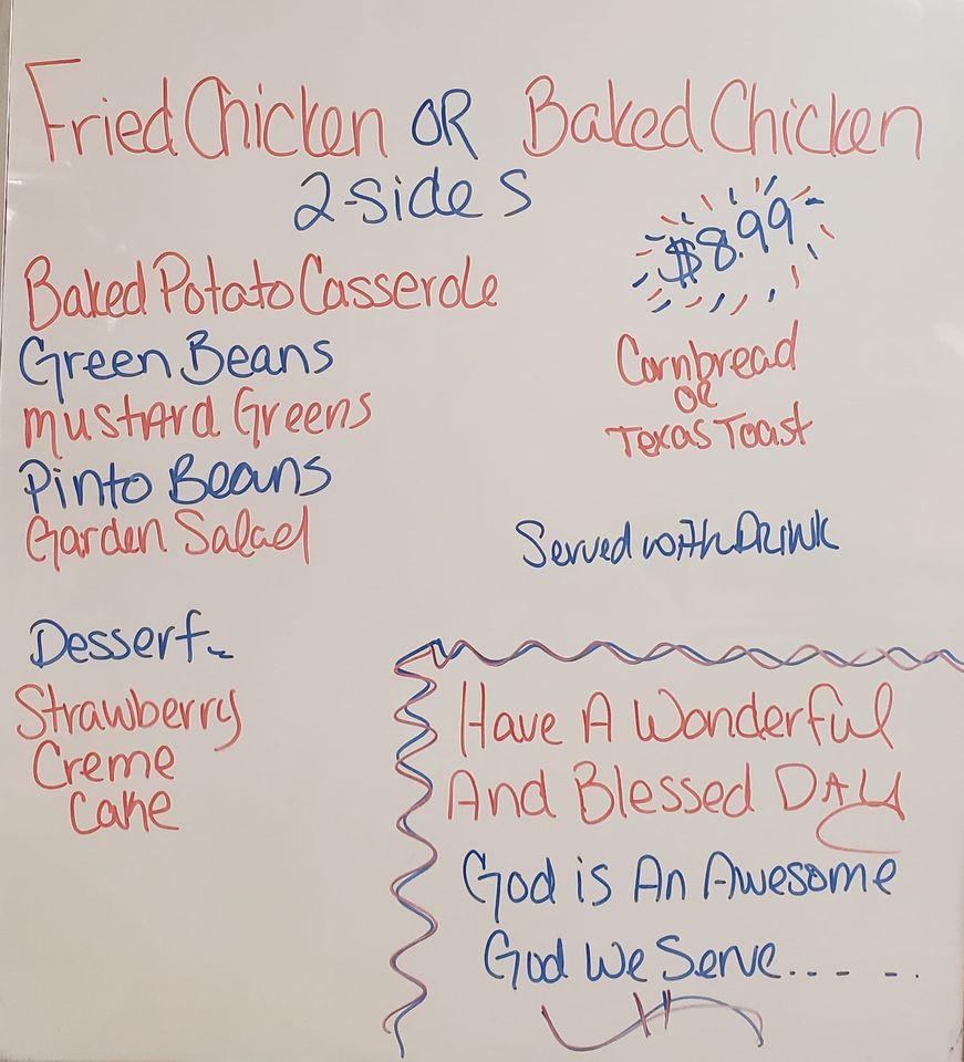 Menu at Florida's Kitchen BBQ, Livingston