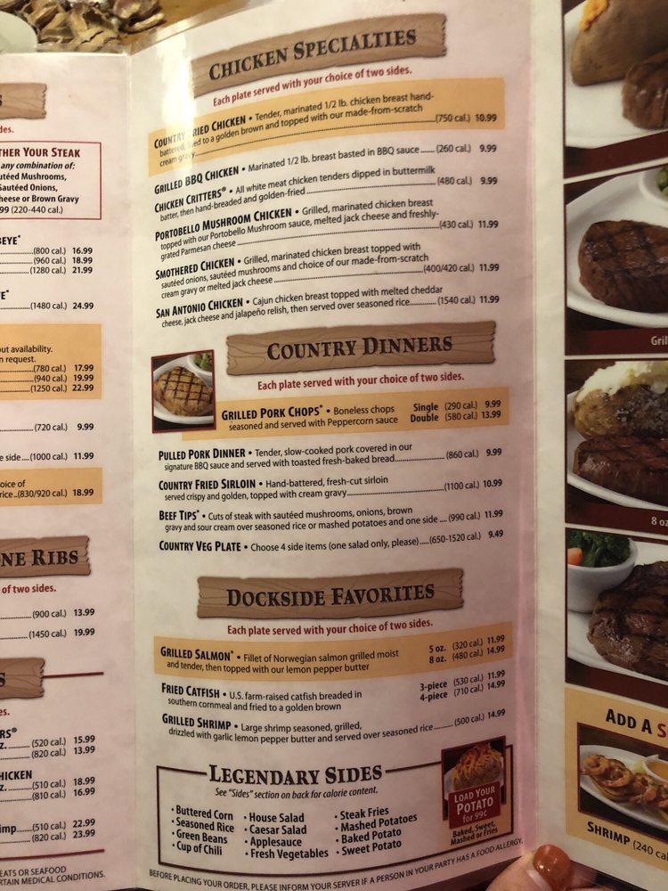 Menu at Texas Roadhouse BBQ, Buford