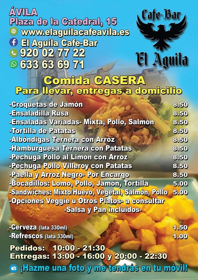 El Aguila Cafe-Bar in Ávila‎ - Restaurant menu and reviews