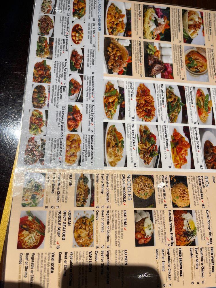 Menu at Four Leaves Asian Restaurant, Huntsville