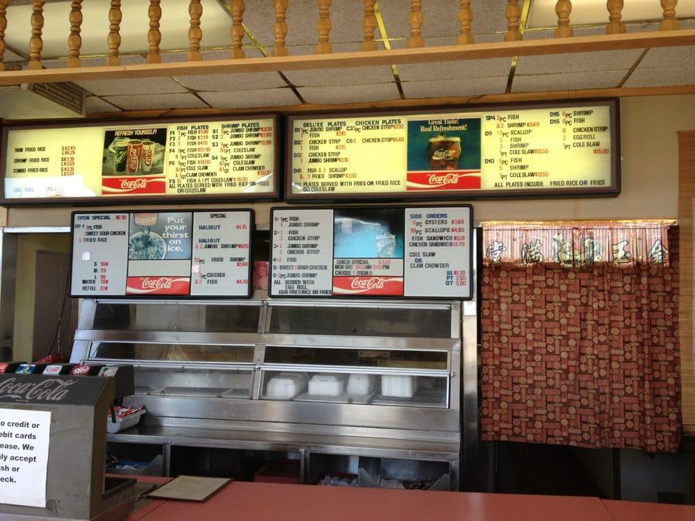 Menu at Lee's Fish & Rice restaurant, Roy