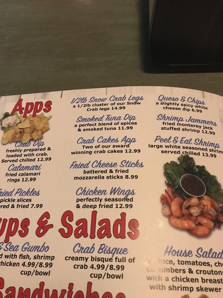 Menu at Shuckums Oyster Pub & Seafood Grill, Panama City Beach