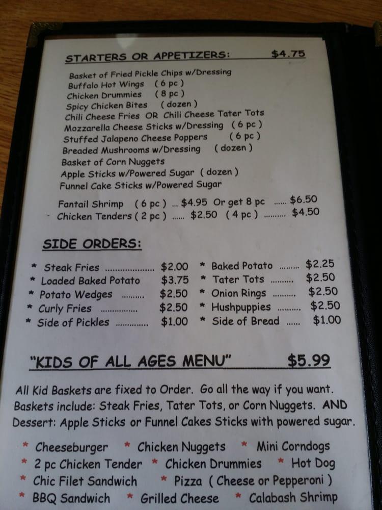 Menu at Cooksville Grill, LLC restaurant, Vale