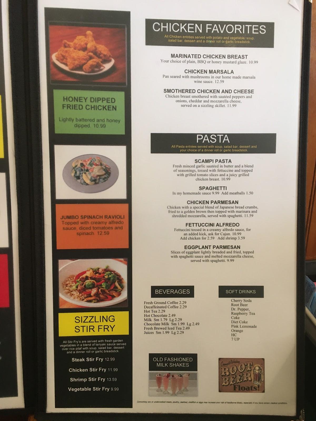 Menu at Joey's Avenue Eatery restaurant, Wickliffe