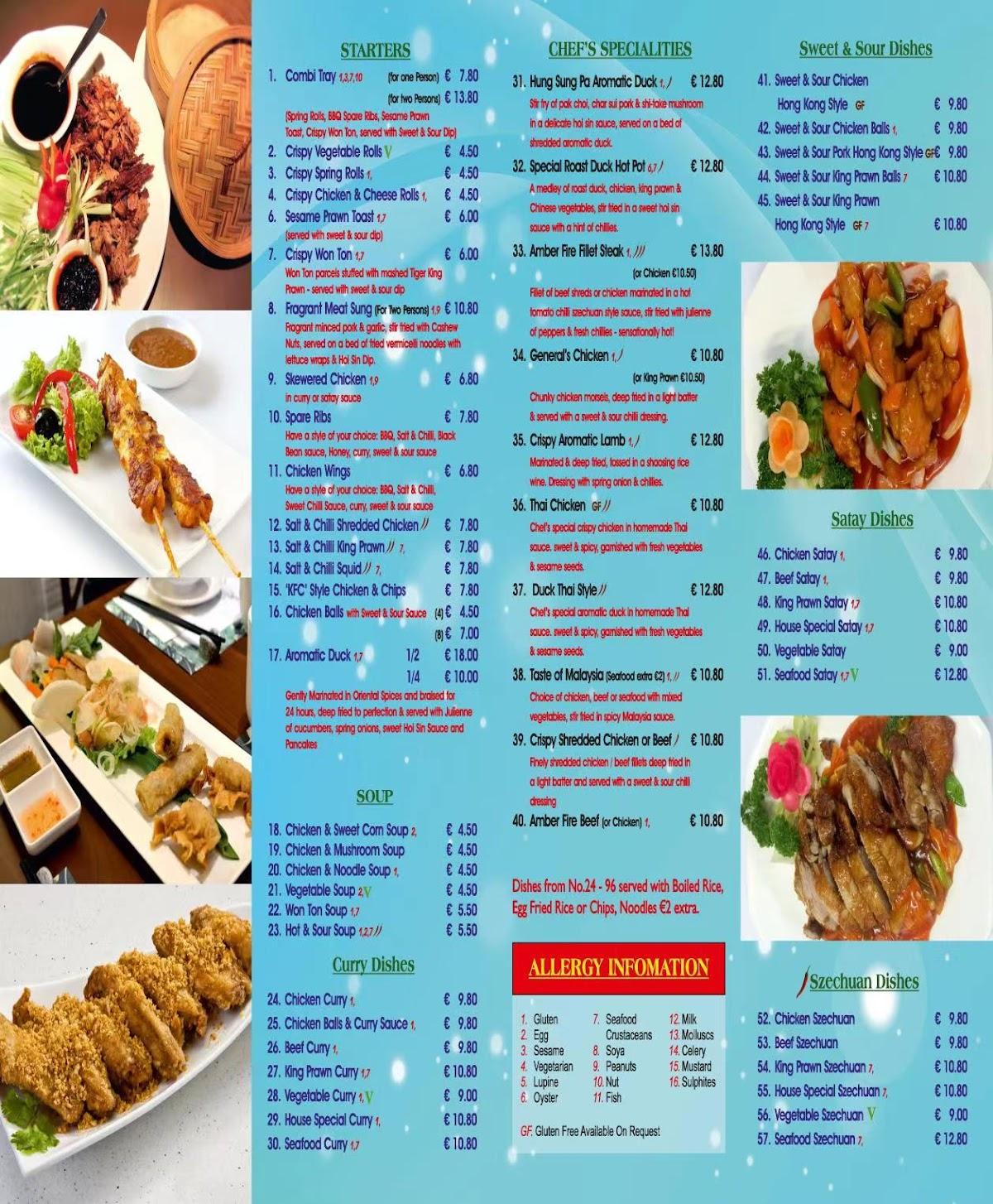 Menu at Lily House Chinese Restaurant, Rosscarbery