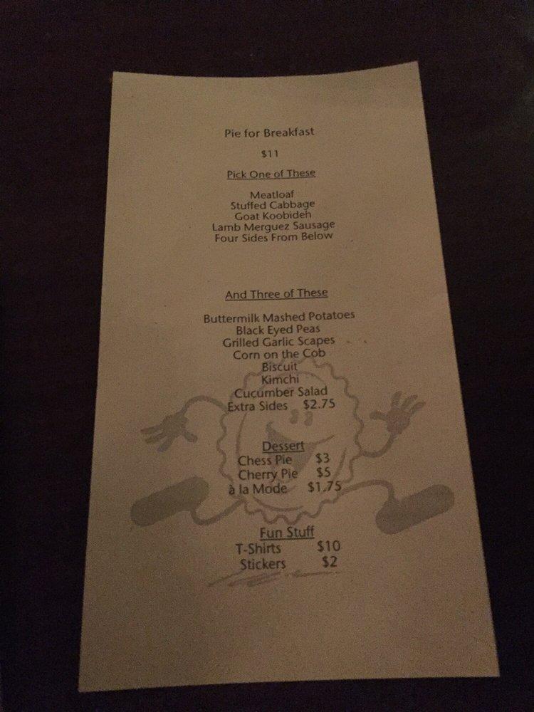 Menu at Butterjoint pub & bar, Pittsburgh