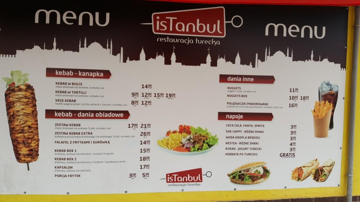 Menu At Kebab Istanbul Restaurant, Kudowa-Zdrój