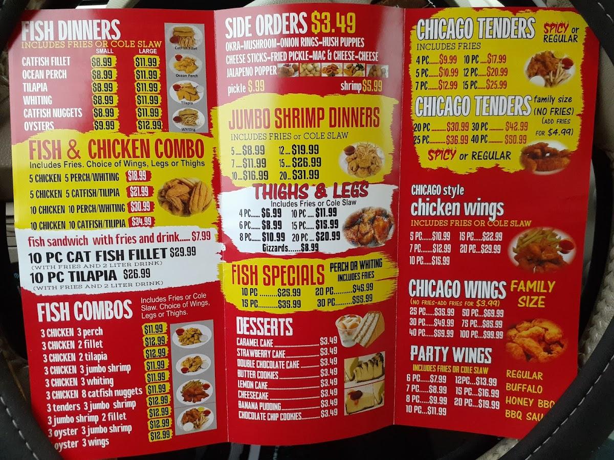 Menu at Kokomo Fish Chicken & Gyros fast food, Kokomo, S Lafountain St