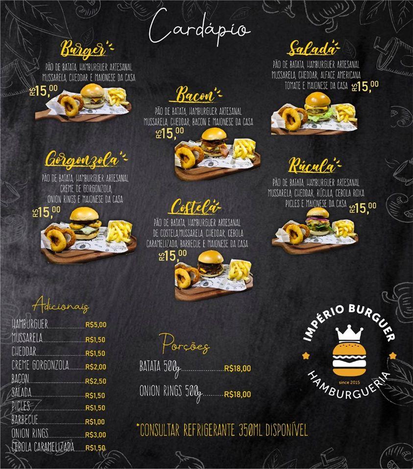 Menu Em Imp Rio Burger Hamburgueria Restaurante Camb