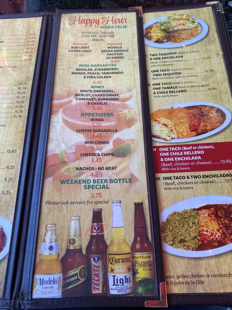 Carta del restaurante Mi Burrito Mexican Grill, Whittier, Whittier Blvd