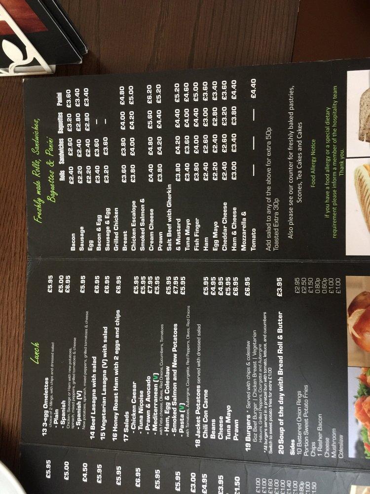 Menu at Coffee Bloom Café cafe, Upminster