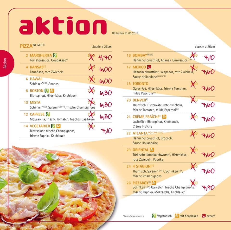 Speisekarte Von Pizzaboy City Mainz Mombacher Str 48