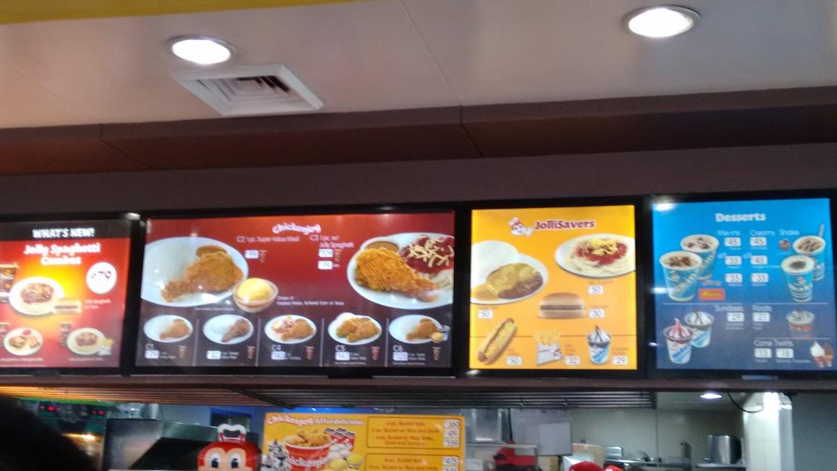 Carta De Comida Rápida Jollibee Legarda Bustillos Manila Legarda St