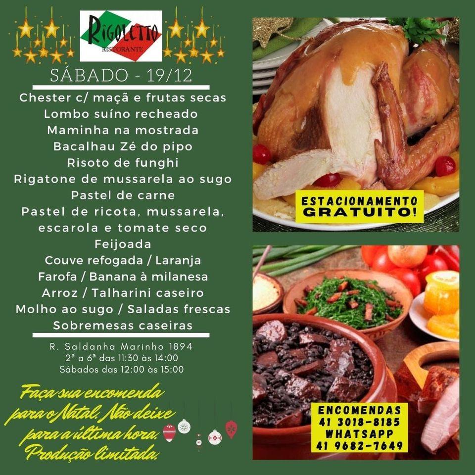 Rigoletto Buffet por quilo cardápio