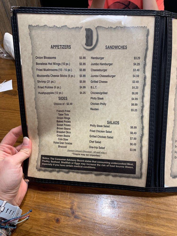 Menu at Don's Steakhouse, Pocahontas, Market Dr