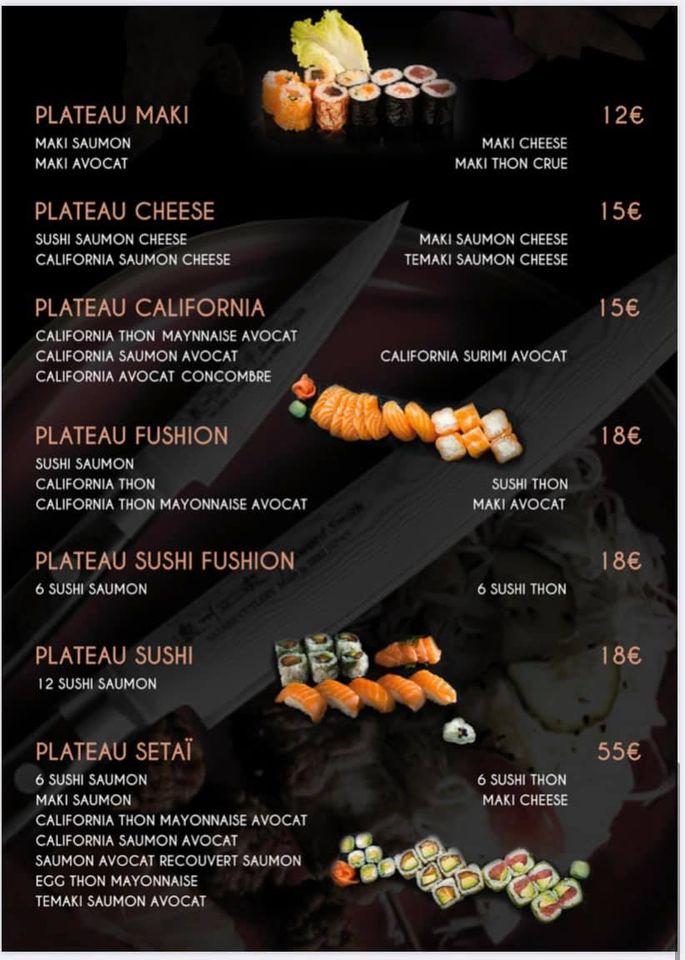 Menu de Setaï