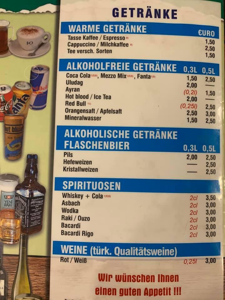 Speisekarte Von Stern Kebap Since Restaurant Horb Am Neckar