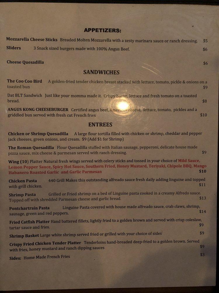 Menu at Freelons Restaurant Bar & Groove, Jackson
