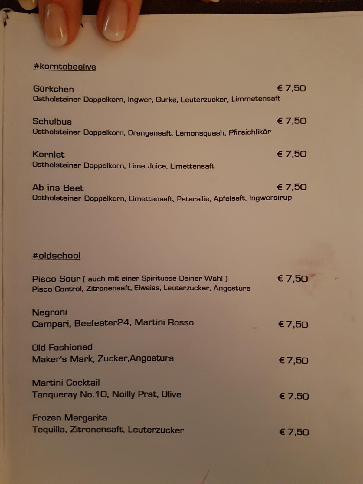 Speisekarte Von Rüttenscheider Plan B Pub & Bar, Essen