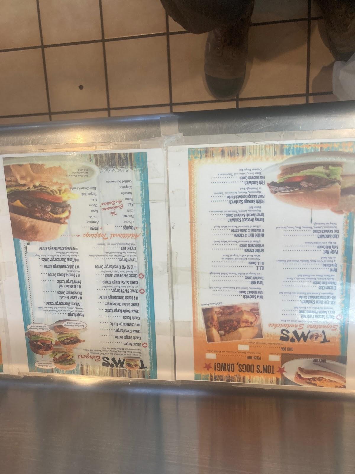 Menu at TOM's Famous Family Restaurant 20, Apple Valley, Outer Hwy 18 N
