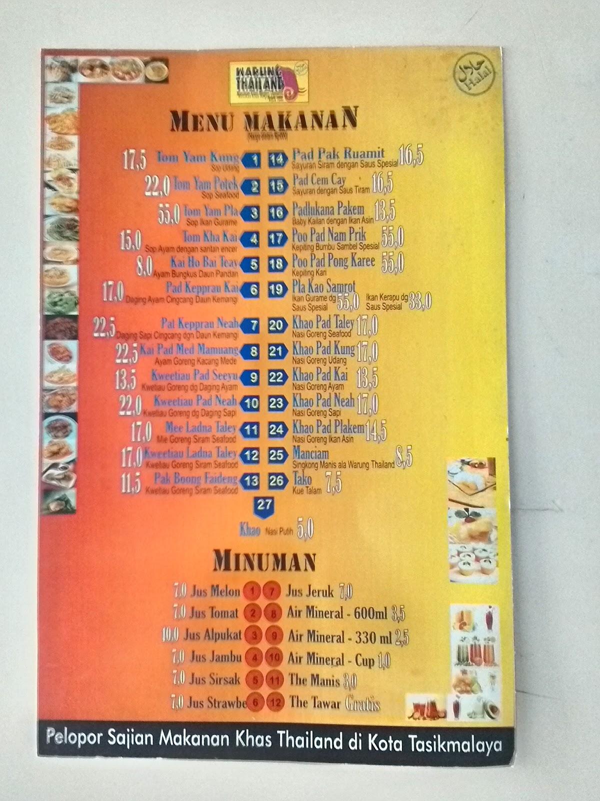 menu-at-makanan-khas-thailand-restaurant-tasikmalaya