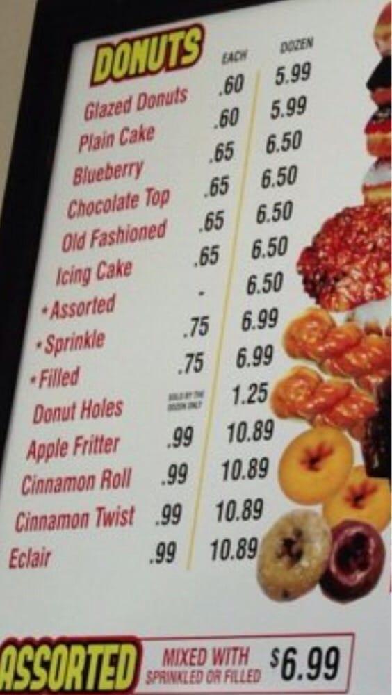 Menu At Ace Donuts Jennings 
