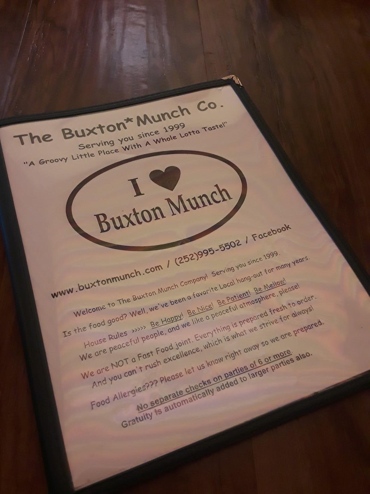Menu at Buxton Munch Co restaurant, Buxton