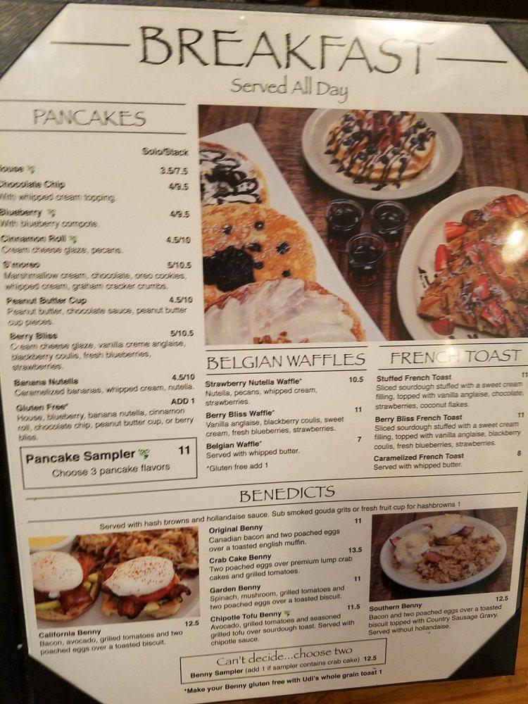 Menu at Seven Mile Cafe, Keller
